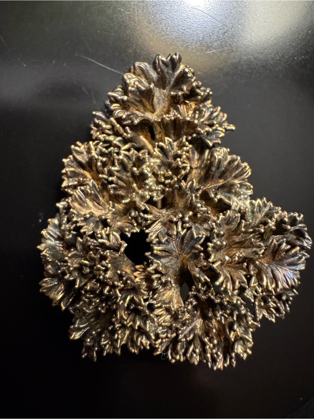 Vintage Denmark Sterling - Flora Danica Brooch - Cluster Sea Flora